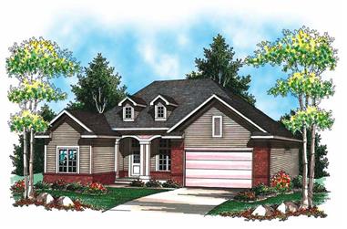 3-Bedroom, 1646 Sq Ft Small House Plans - 101-1059 - Main Exterior