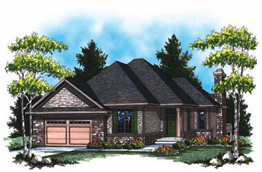 3-Bedroom, 2643 Sq Ft Country House Plan - 101-1066 - Front Exterior