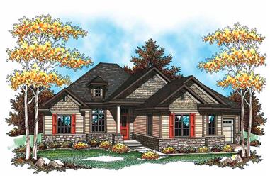 3-Bedroom, 2212 Sq Ft Ranch Home Plan - 101-1068 - Main Exterior