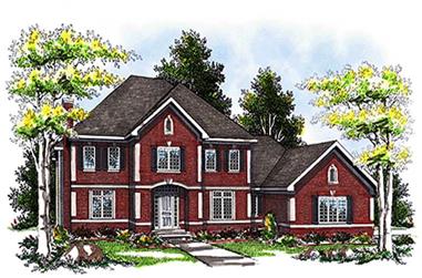 3-Bedroom, 2845 Sq Ft Colonial House Plan - 101-1069 - Front Exterior