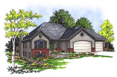 3-Bedroom, 2263 Sq Ft Country Home Plan - 101-1091 - Main Exterior