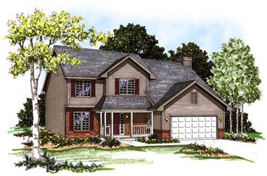 4-Bedroom, 1942 Sq Ft Country Home Plan - 101-1101 - Main Exterior