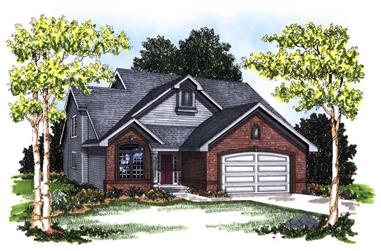 3-Bedroom, 1800 Sq Ft Craftsman Home Plan - 101-1102 - Main Exterior