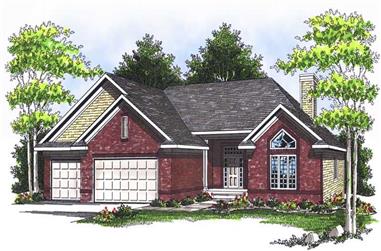 3-Bedroom, 1927 Sq Ft Ranch House Plan - 101-1117 - Front Exterior