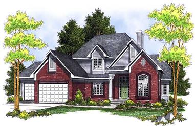 3-Bedroom, 2598 Sq Ft Country House Plan - 101-1131 - Front Exterior