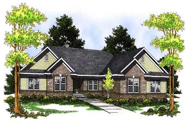 3-Bedroom, 2293 Sq Ft Ranch House Plan - 101-1133 - Front Exterior