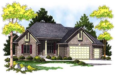 3-Bedroom, 2411 Sq Ft Ranch House Plan - 101-1134 - Front Exterior