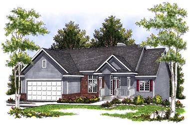 3-Bedroom, 2518 Sq Ft Ranch Home Plan - 101-1137 - Main Exterior