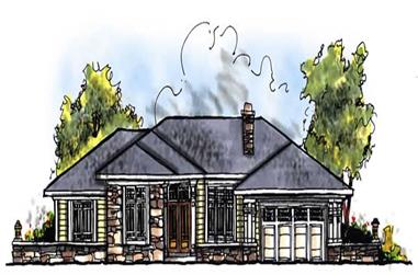 3-Bedroom, 1882 Sq Ft Ranch House Plan - 101-1145 - Front Exterior