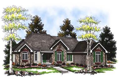 2-Bedroom, 2443 Sq Ft Craftsman House Plan - 101-1151 - Front Exterior