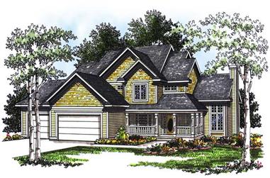 4-Bedroom, 2345 Sq Ft Country House Plan - 101-1153 - Front Exterior