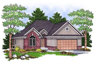 3-Bedroom, 2314 Sq Ft Ranch Home Plan - 101-1165 - Main Exterior