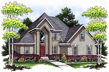 3-Bedroom, 2271 Sq Ft European House Plan - 101-1209 - Front Exterior