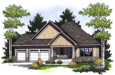 3-Bedroom, 1930 Sq Ft Country House Plan - 101-1219 - Front Exterior