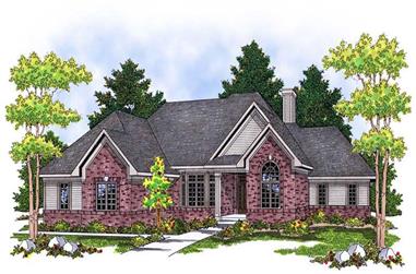 2-Bedroom, 2216 Sq Ft Ranch House Plan - 101-1223 - Front Exterior