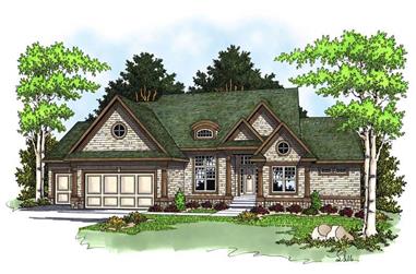 3-Bedroom, 2269 Sq Ft Ranch Home Plan - 101-1229 - Main Exterior