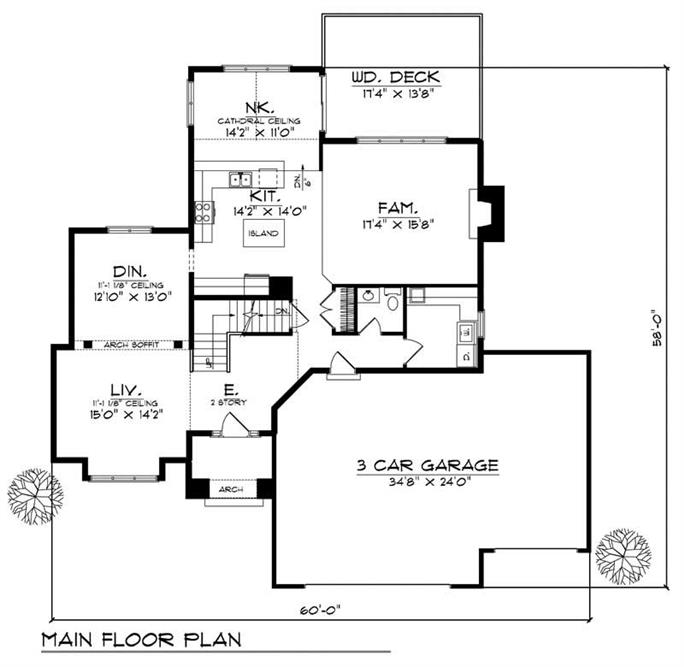 Craftsman Home with 4 Bdrms, 2657 Sq Ft | House Plan #101-1239