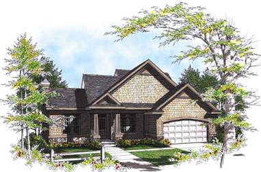 3-Bedroom, 1883 Sq Ft Country House Plan - 101-1244 - Front Exterior