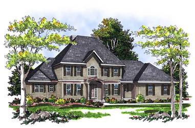 4-Bedroom, 2736 Sq Ft Country Home Plan - 101-1252 - Main Exterior