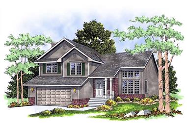 3-Bedroom, 1721 Sq Ft Country House Plan - 101-1253 - Front Exterior