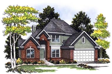 4-Bedroom, 2249 Sq Ft European House Plan - 101-1262 - Front Exterior