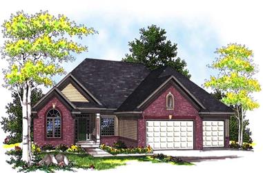 4-Bedroom, 2909 Sq Ft Country Home Plan - 101-1266 - Main Exterior