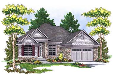 4-Bedroom, 2809 Sq Ft Country Home Plan - 101-1279 - Main Exterior