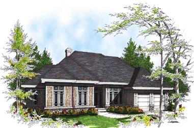 3-Bedroom, 2362 Sq Ft Ranch Home Plan - 101-1296 - Main Exterior