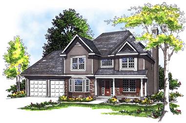 3-Bedroom, 1912 Sq Ft Country House Plan - 101-1315 - Front Exterior