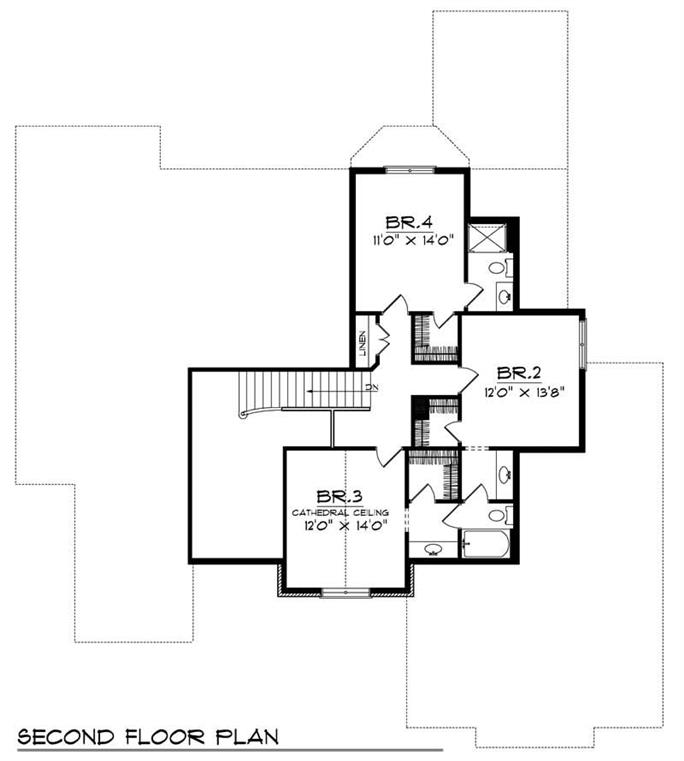 European Home with 4 Bdrms, 3068 Sq Ft | House Plan #101-1339