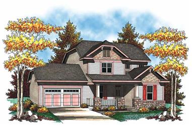 3-Bedroom, 2079 Sq Ft Craftsman Home Plan - 101-1350 - Main Exterior