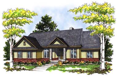 3-Bedroom, 2115 Sq Ft Country House Plan - 101-1367 - Front Exterior