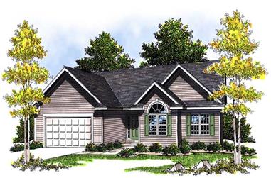 3-Bedroom, 1649 Sq Ft Country Home Plan - 101-1369 - Main Exterior