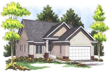 3-Bedroom, 2903 Sq Ft Ranch House Plan - 101-1379 - Front Exterior