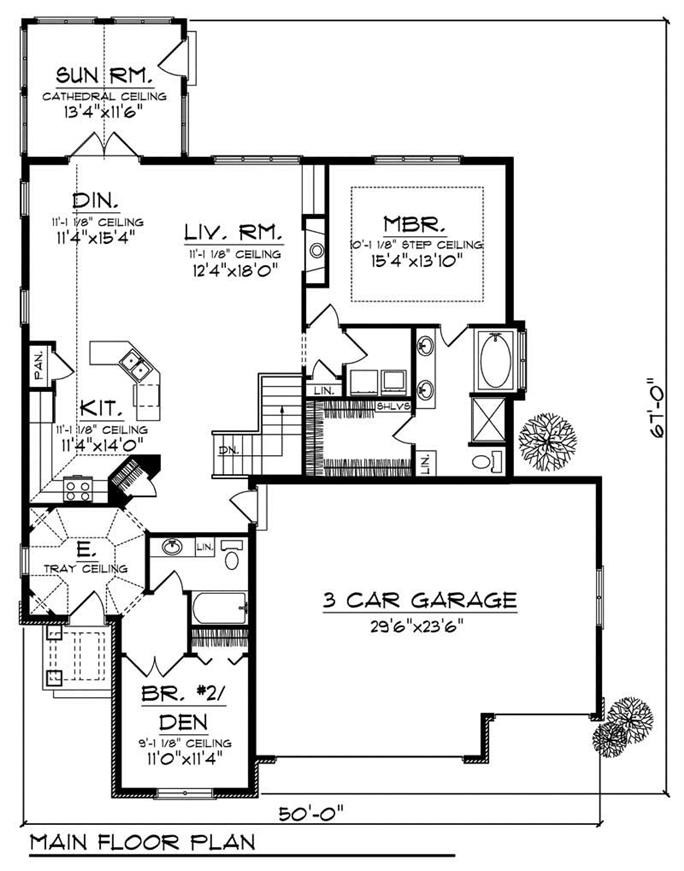 European Home with 4 Bdrms, 2897 Sq Ft | House Plan #101-1398