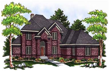 4-Bedroom, 2927 Sq Ft European Home Plan - 101-1403 - Main Exterior