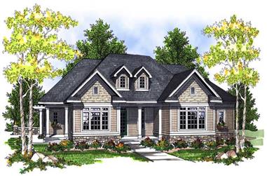 3-Bedroom, 1774 Sq Ft Country House Plan - 101-1420 - Front Exterior