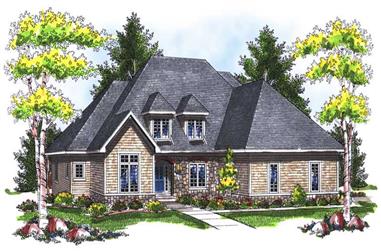 4-Bedroom, 2698 Sq Ft Country House Plan - 101-1439 - Front Exterior