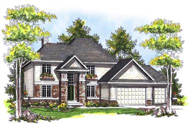 4-Bedroom, 2683 Sq Ft Mediterranean House Plan - 101-1440 - Front Exterior