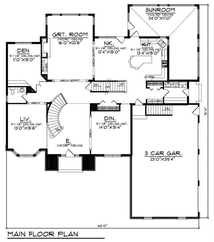 European Home with 4 Bdrms, 4963 Sq Ft | Floor Plan #101-1472