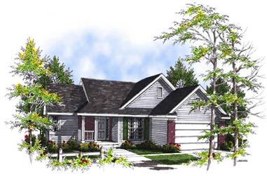 3-Bedroom, 1633 Sq Ft Ranch Home Plan - 101-1478 - Main Exterior