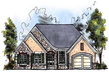 3-Bedroom, 1810 Sq Ft Ranch House Plan - 101-1507 - Front Exterior