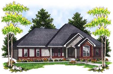 3-Bedroom, 1792 Sq Ft Ranch House Plan - 101-1511 - Front Exterior