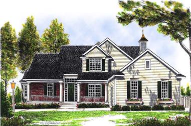 4-Bedroom, 2137 Sq Ft Country House Plan - 101-1517 - Front Exterior