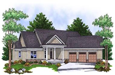 2-Bedroom, 1872 Sq Ft Ranch Home Plan - 101-1531 - Main Exterior