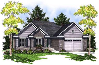 3-Bedroom, 1844 Sq Ft Ranch House Plan - 101-1566 - Front Exterior