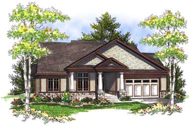 3-Bedroom, 1844 Sq Ft Ranch House Plan - 101-1567 - Front Exterior