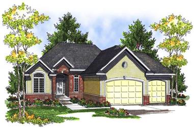 4-Bedroom, 2524 Sq Ft Ranch House Plan - 101-1569 - Front Exterior