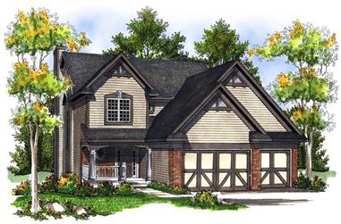 4-Bedroom, 1864 Sq Ft Country Home Plan - 101-1570 - Main Exterior