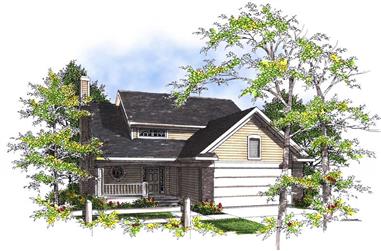 3-Bedroom, 1709 Sq Ft Country Home Plan - 101-1599 - Main Exterior